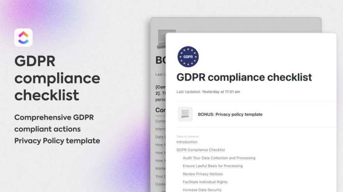 GDPR compliance checklist